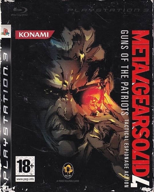 Metal Gear Solid 4 Guns of the Patriots Tactical Espionage Action - Med Pap Sleeve - PS3 (B Grade) (Genbrug)